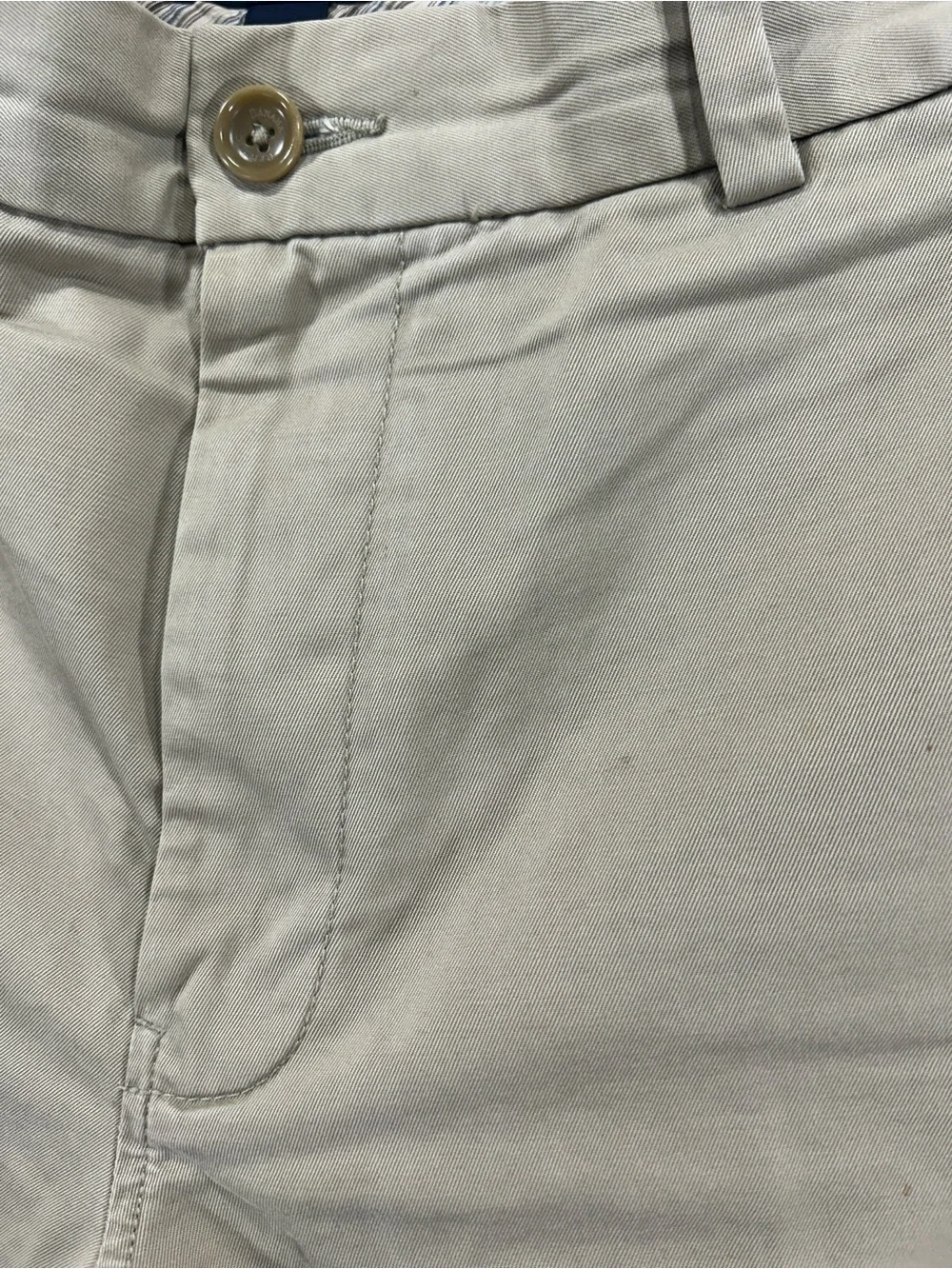 Banana Republic Mens 32 Khaki Chino Shorts Beige Flat Front 9